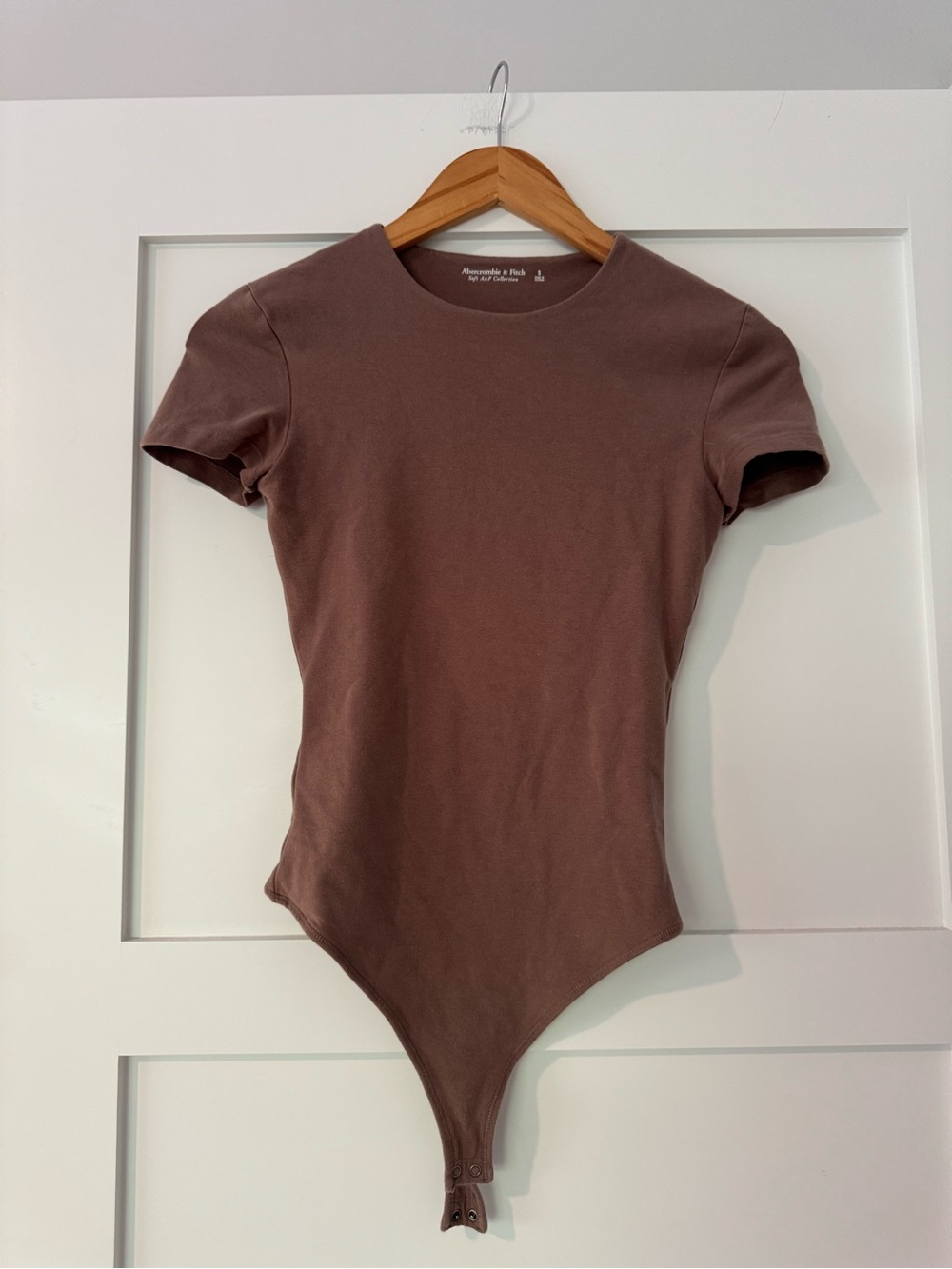 Abercrombie & Fitch Brown Short-Sleeve Bodysuit